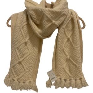 NWT J.Crew Wool Cream scarf